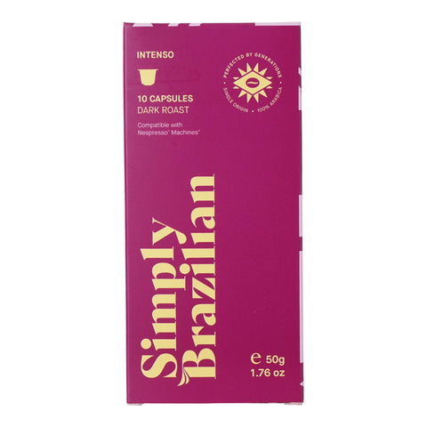 Simply Brazilian Dark Roast Intenso Coffee Capsule, 50g