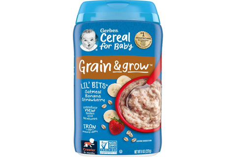 Gerber Lil Bits Cereal Oatmeal Banana Strawberry 227g