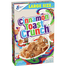 General Mills Cinnamon Toast Crunch Cereal Large Size 16.8 Oz