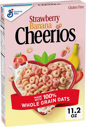 General Mills Strawberry Banana Cheerios Cereal 11.2 Oz