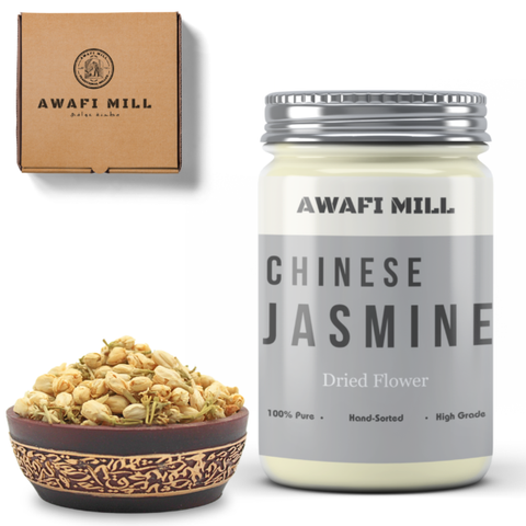 Awafi Mill Dried Chinese Jasmine Bottle of 100g