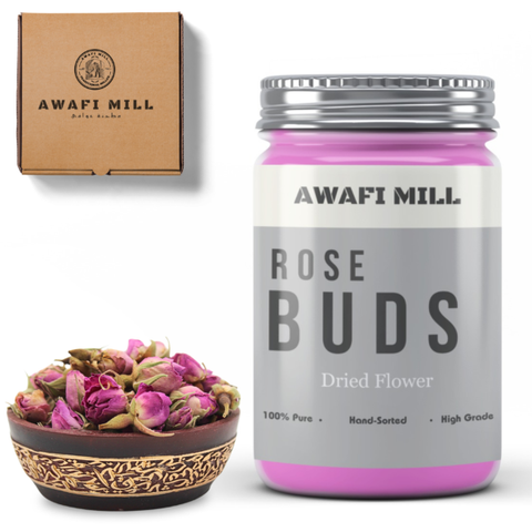 Awafi Mill Rose Buds Tea Dried Rose Bottle of 100g