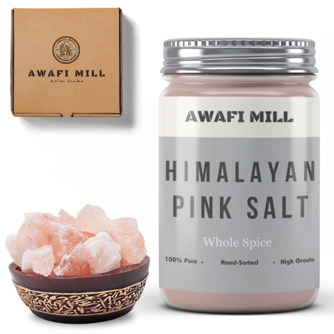 Awafi Mill Himalayan Pink Salt Whole Sendha Namak Bottle of 100g