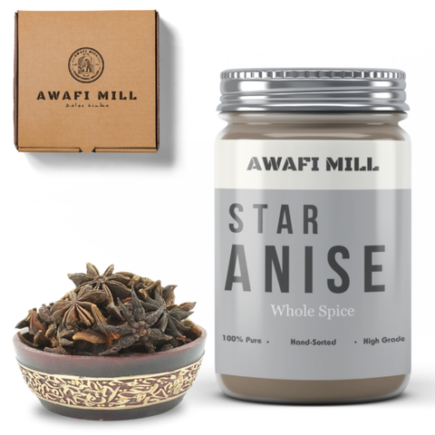 Awafi Mill Star Anise Sweet Cumin Bottle of 100g