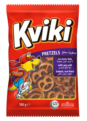 Kviki Pretzels Baked with Sea Salt 100g