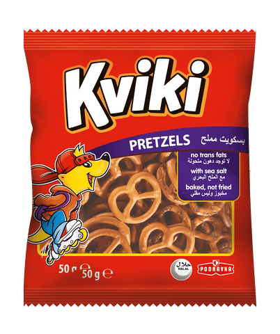 Kviki Pretzels Baked with Sea Salt 50g