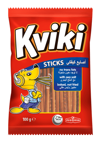 Kviki Sticks Baked with Sea Salt 100g