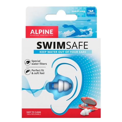 Alpine Swimsafe Swimming Earplugs - 1 Pair