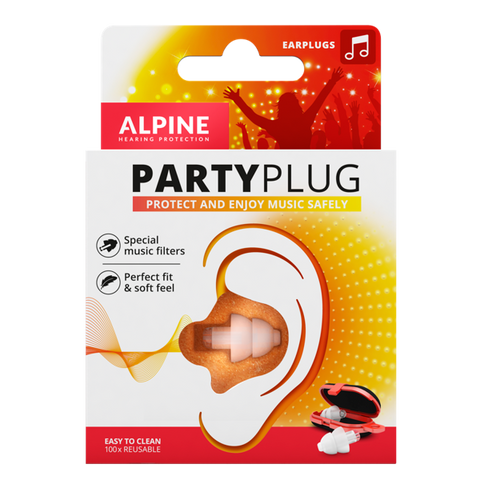 Alpine Partyplug Party Earplugs Transparant- 1 Pair