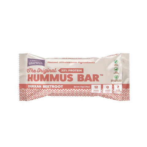 Grapeful Vegan Hummus Dukkah Beetroot Bar 55g