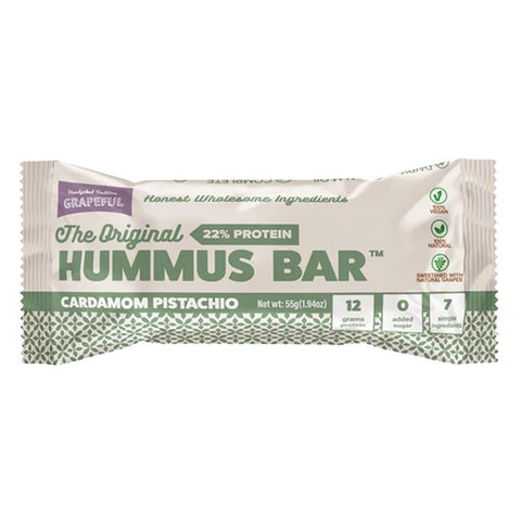 Grapeful Vegan Hummus Cardamom Pistachio Bar 55g