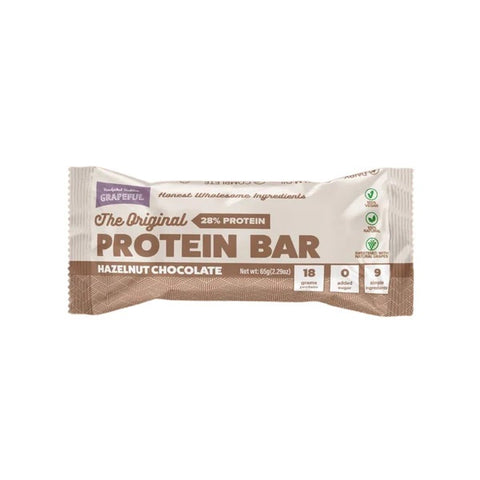 Grapeful Vegan Hazelnut Chocolate Protein Bar 65g