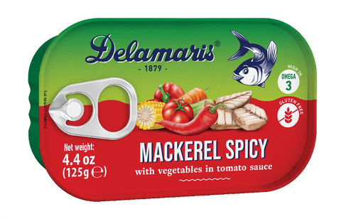 Delamaris Mackerel Spicy 125g