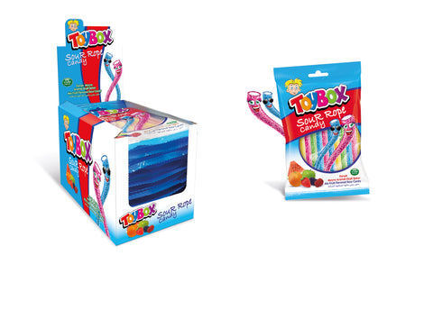 Toybox Sour Rope - Mixed Fruit Flavored 80g