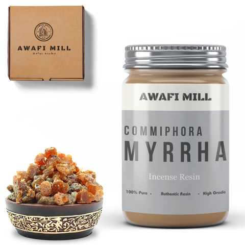 Awafi Mill Myrrh Essence | Aromatic Resin - Bottle of 100g