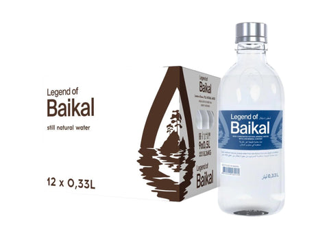 Legend of Baikal Still Natural Mineral Water in Glass Bottle 12 x 330 ml