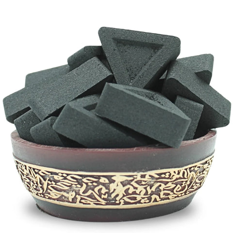 Awafi Mill Charcoal Triangles | Incense Tablets - Bottle of 80 Piece
