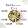 Awafi Mill Dried Seder Sidr Leaf Jujube Broken Leaves Bottle of 100g