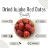 Awafi Mill Chines Red dates Jujube Fruit Bottle of 100g