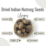 Awafi Mill Whole Nutmeg Seed Myristica Fragrans Houtt Bottle of 100g