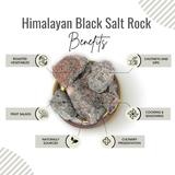 Awafi Mill Himalayan Black Salt Whole Kala Namak Bottle of 100g