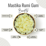 Awafi Mill Mastika Rumi | Mastic Chewing Gum - Bottle of 100g