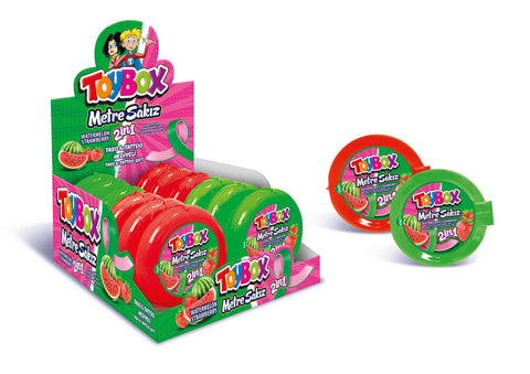 Toybox Strip Gum (2in1) with Raspberry Watermelon Flavour 4g