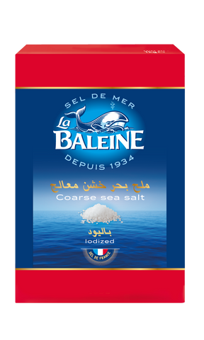 La Baleine Cardboard Box Coarse Sea Salt 1Kg
