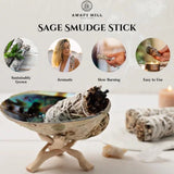 Awafi Mill White Sage Smudge Sticks | sacred sage Bundle - Pack of 3