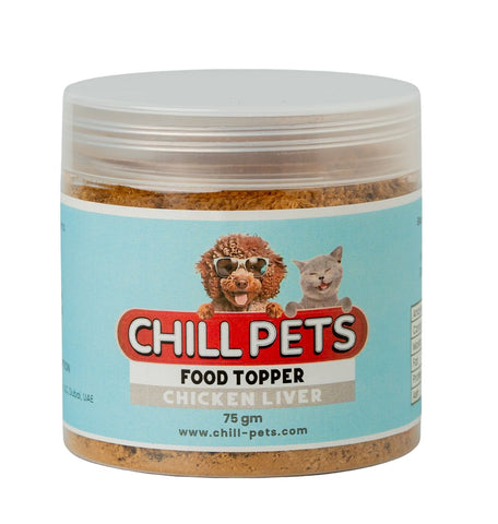 Chill Pets Chicken Liver Food Topper for Dogs and Cats 75g