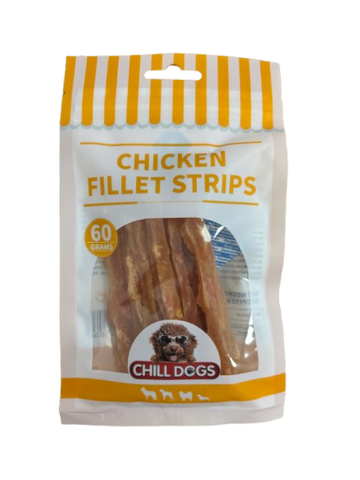 Chill Dogs Treats Chicken Strips 60g