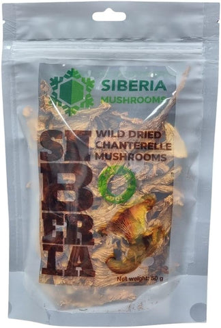 Siberia Sweets Wild Dried Chanterelle Mushrooms 50g