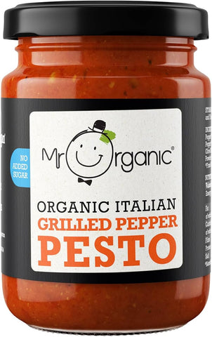 Mr Organic - Organic NAS Grilled Pepper Pesto 130g