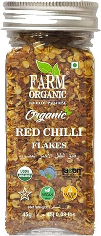 Farm Organic Gluten Free Red Chili Flakes 45g