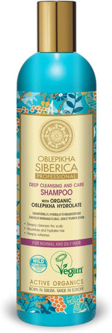NS Shampoo Organic Oblepikha Hydrolate For Normal And Oily Hair 400 ml