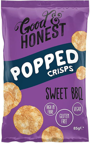 Good & Honest Gluten-Free Sweet BBQ Popped Crisps 85g