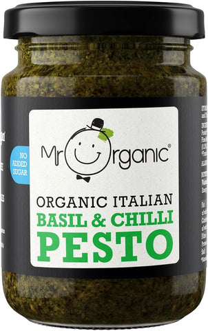 Mr Organic - Organic NAS Basil & Chilli Pesto 130g