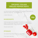 Mr Organic - Organic NAS Grilled Pepper Pesto 130g