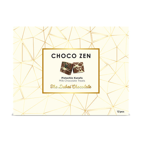 Choco Zen Pistachio Kunafa Dubai Chocolate Milk Treats (12 pcs) 216g