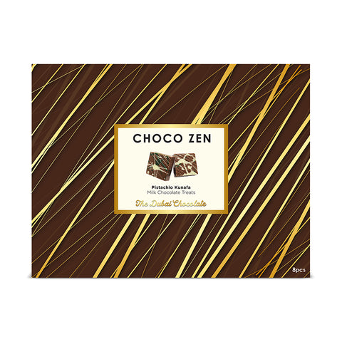 Choco Zen Pistachio Kunafa Dubai Chocolate Milk Treats (8 Pcs) 144g