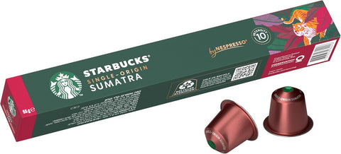 Starbucks Single Origin Sumatra By Nespresso Capsules, 55g