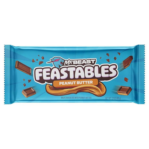 Feastables Peanut Butter Chocolate Bar, 60g - New