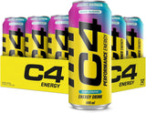 Cellucor C4 Original Carbonated Energy Drink,Cosmic Rainbow, 500ml (Pack of 12)