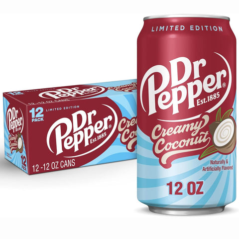 Dr Pepper Creamy Coconut Can 355ml x 12Pcs