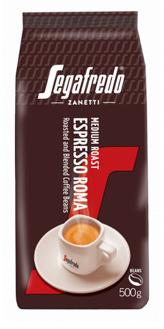 Segafredo Zanetti Espresso Roma Medium Roast Coffee Beans 500g