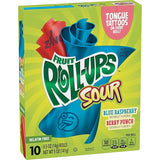 Betty Crocker Fruit Roll-Ups, Sour Blue Raspberry Fruit Flavored Snacks, Sour Berry Punch Fruit Flavored 5oz