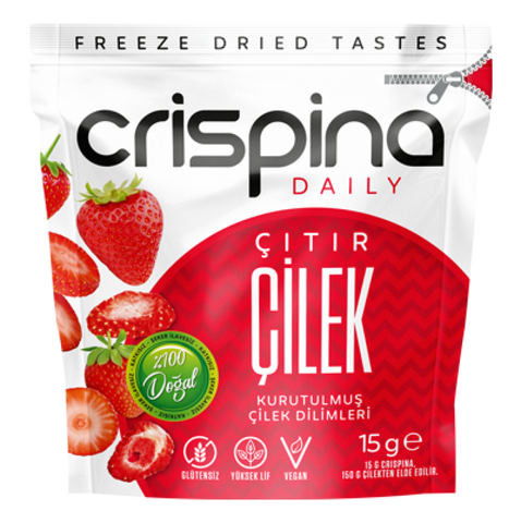 Crispina Daily Crispy Dried Strawberry Slices, 20g