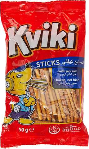 Kviki Sticks Baked with Sea Salt 50g
