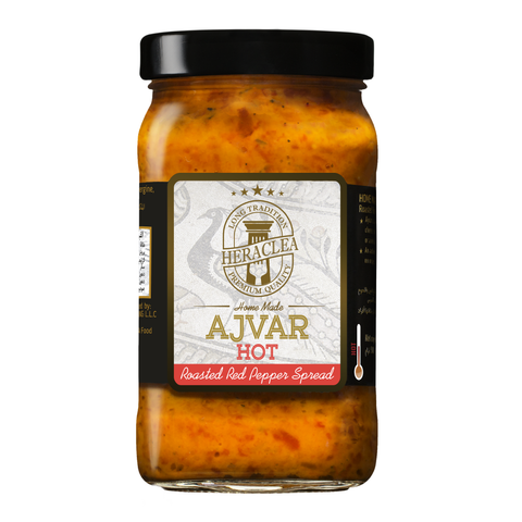 Heraclea Ajvar Hot - Roasted Red Pepper Spread 500g