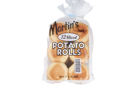 Martin's Frozen 12 Sliced Burger Potato Rolls - (12pcs) 425g